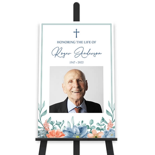 Show details for Multi Floral Religious Poster