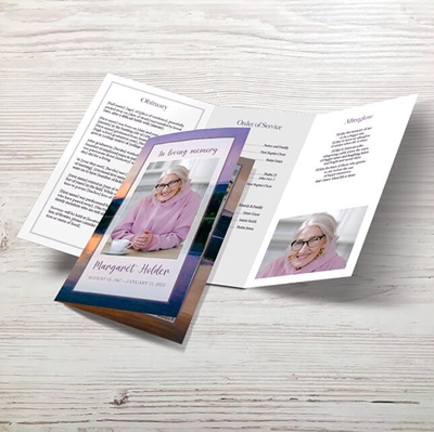 Show details for Purple Sunset Memorial Package