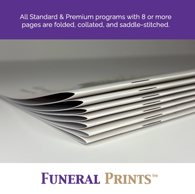 Show details for Gray Gold Marble Funeral Program