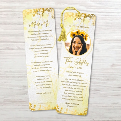 Show details for Gold Leaves Memorial Package