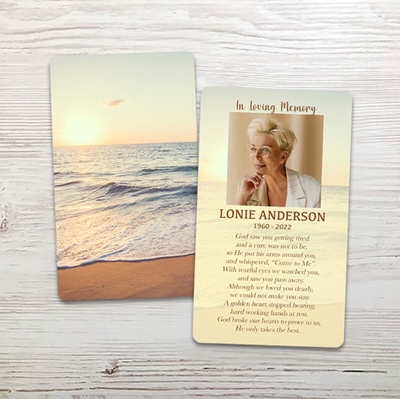 Show details for Sunset Scenery Memorial Package