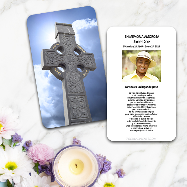 Show details for Our Lady Fatima 1 Spanish Prayer Card