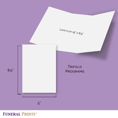 Show details for Black Floral Border Trifold Program