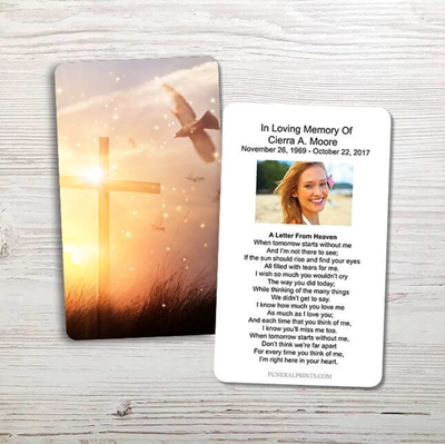 Show details for Cross & Dove Memorial Package
